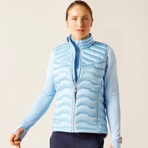 NWOT Ariat Women's Ideal Down Vest Large Light Blue